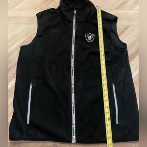 Black Raiders vest, new with tags from NFL team apparel.